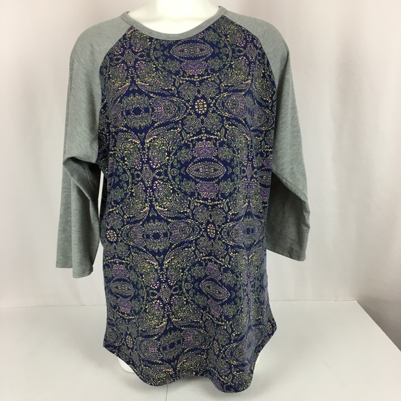 LuLaRoe Tops - LuLaRoe 2XL Baseball Type T-Shirt Women 3/4 Sleeve